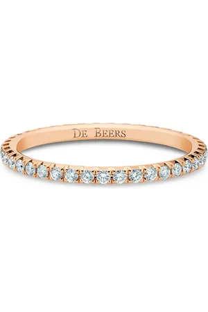 De Beers 18kt roségouden Aura ring met diamant