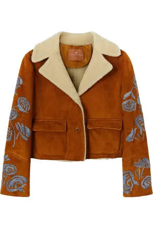 ERMANNO SCERVINO Lammy jack met geborduurde bloemen