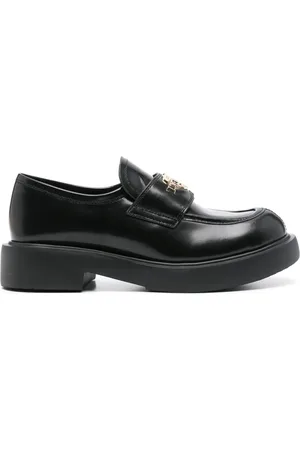 Moschino Loafers met logoplakkaat