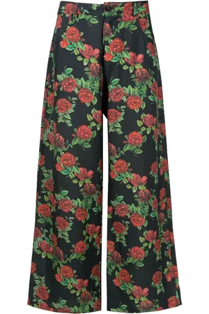 AMIR SLAMA Culotte met bloemenprint