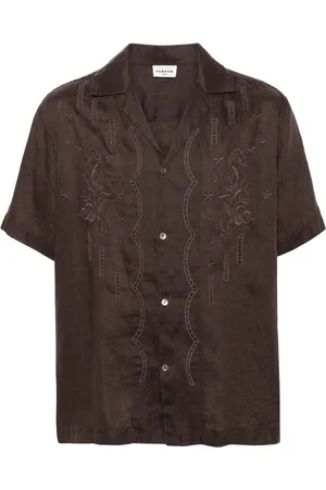 P.A.R.O.S.H. Shirt met geborduurde bloemen
