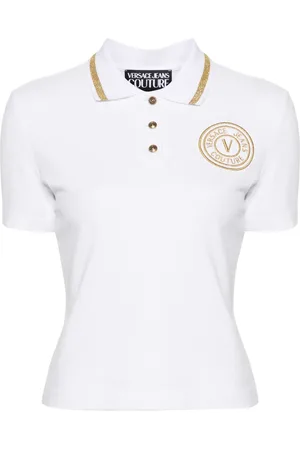 VERSACE Poloshirt met geborduurd logo