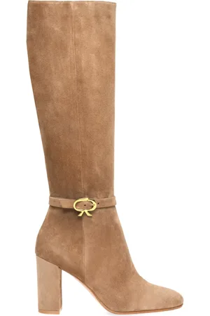 Gianvito Rossi Ribbon Dumont 85 suède laarzen