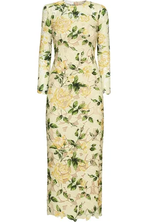 Oscar de la Renta Guipure maxi