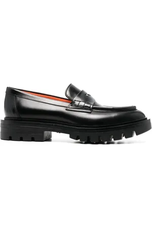 santoni Loafers met geribbelde zool