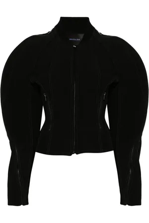 MUGLER Jack met bewerkte mouwen en rits