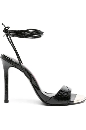 Roberto Cavalli Sandalen met slangenleer