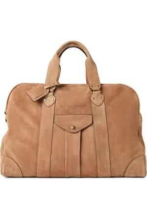 Brunello Cucinelli Leren weekendtas