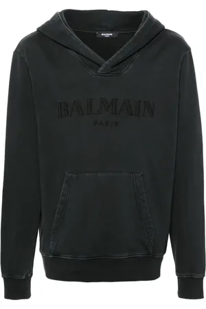 Balmain Katoenen hoodie met geborduurd logo