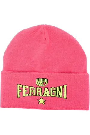 Chiara Ferragni Muts met intarsia logo