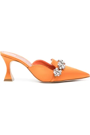 Manolo Blahnik 75 mm Permu muiltjes