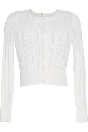 ADAM LIPPES Faye pointelle gebreid vest