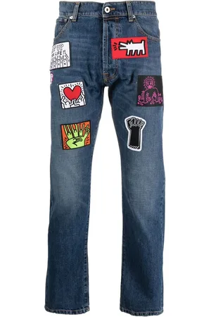 Honey Fucking Dijon X Keith Haring straight jeans