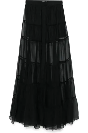 AMEN Zijden chiffon maxi