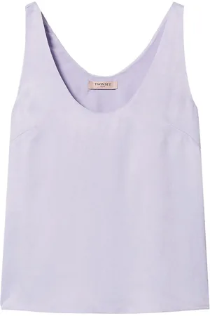 Twin-Set Tanktop met diepe ronde hals