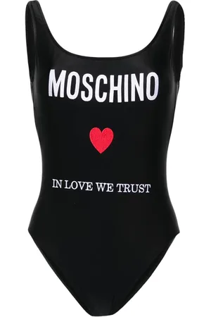 Moschino Badpak met geborduurd logo
