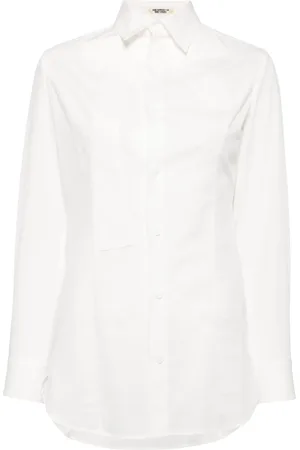 YOHJI YAMAMOTO Katoenen overhemd met strikdetail