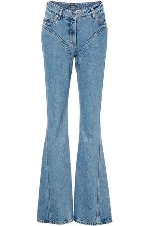 MUGLER Flared jeans met wassing