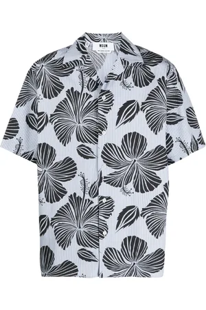 Msgm Bowlingshirt met bloemenprint
