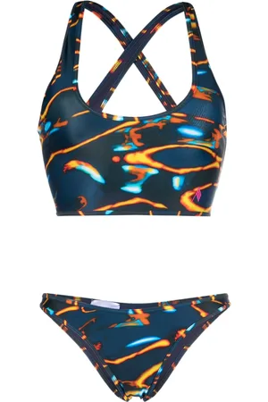 The Attico Bikini met print