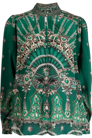 Camilla Zijden blouse met print