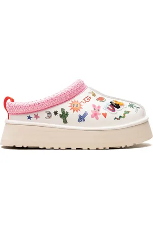 UGG Tazz Pop Sketch "White" slippers