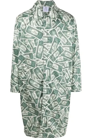 Vetements Mantel met enkele rij knopen