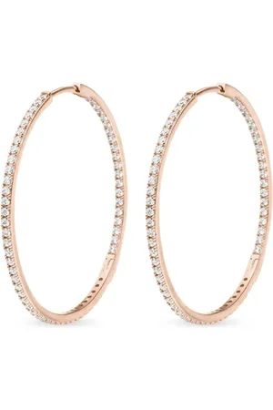 VEYNOU 14kt gerecycled roségouden Cleo oorringen met diamant