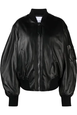 The Attico Leren bomberjack