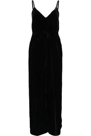 Gold Hawk Fluwelen jumpsuit met V