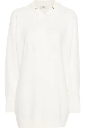 Elisabetta Franchi Sweaterjurk met capuchon