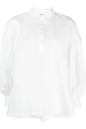 La DoubleJ Blouse met pofmouwen