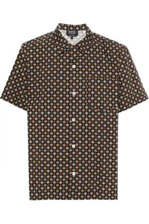A.P.C. Lloyd overhemd met geometrisch patroon