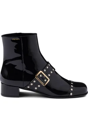 Prada 35 mm laarzen met gelakte afwerking