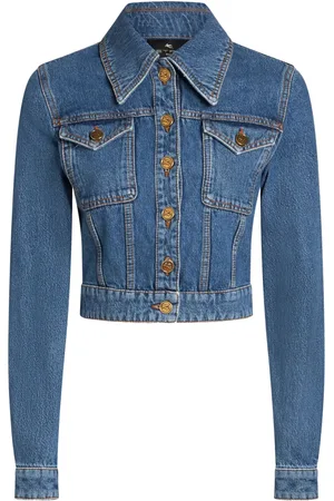 Etro Denim jack met Pegaso