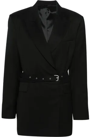 Acne Studios Blazer met visgraat patroon
