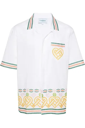 Casablanca Gradient Heat broderie anglaise overhemd