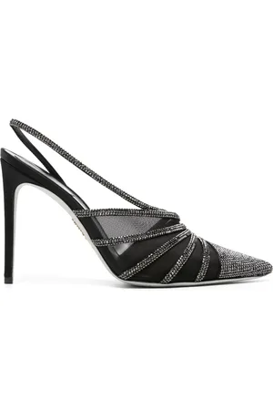 RENE CAOVILLA Slingback pumps verfraaid met kristallen