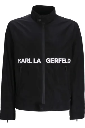 Karl Lagerfeld Jack met logoprint en rits