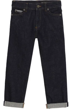 Dolce & Gabbana Straight jeans met logoplakkaat