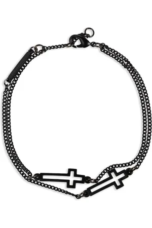 Dsquared2 Armband met dubbel kruis