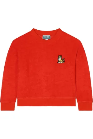 Kenzo Badstof sweater met geborduurde tijger