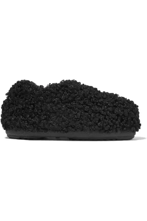 Moon Boot Slippers met imitatiebont