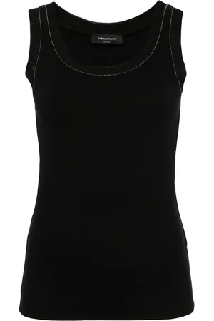 Fabiana Filippi Tanktop met diepe ronde hals