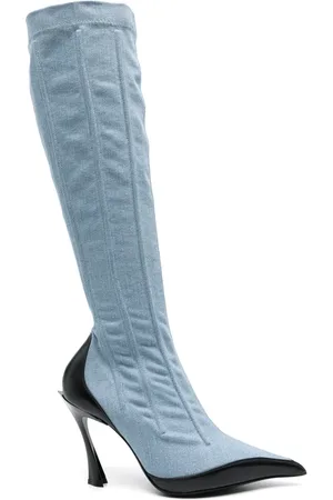 MUGLER 105 mm Fang tweekleurige laarzen