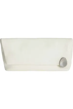 Jil Sander Clutch verfraaid met edelsteen en rits