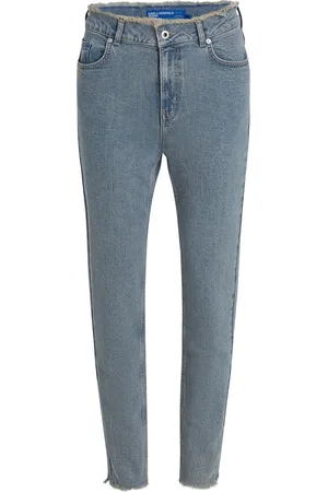 Karl Lagerfeld Jeans met franje afwerking