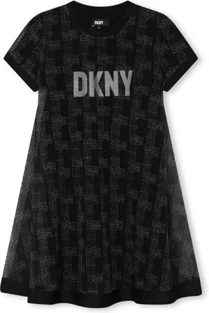DKNY Gelaagde jurk met logoprint