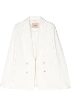 Twin-Set ^ blazer met gegraveerd logo