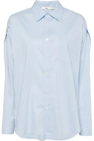 B+AB Popeline shirt met uitgesneden details